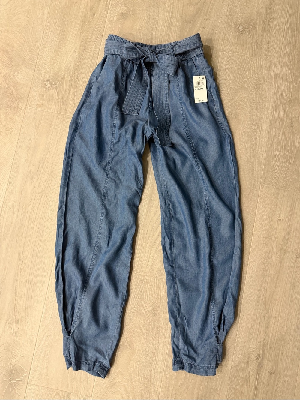 INC International Concepts Indigo Tie-Waist Jogger Pants